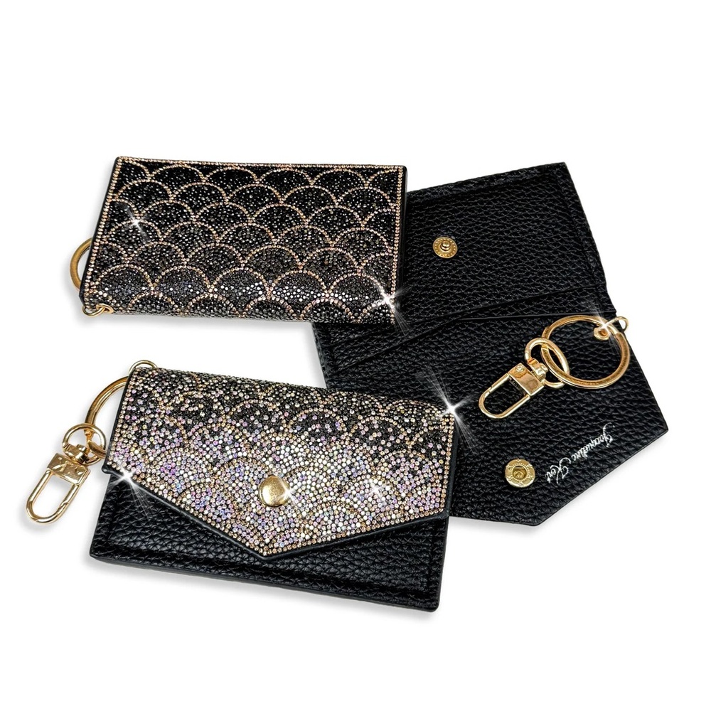 JACQUELINE KENT MIDNIGHT MERMAID CRYSTAL CARD WALLET